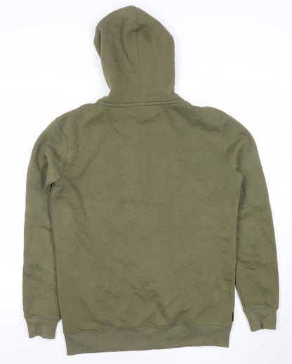Mens UK Size S Gym King Green Full Zip Hoodie