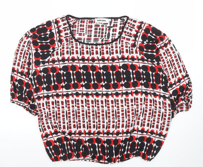 Womens UK Size 14 Gerard Multicoloured Cropped Blouse