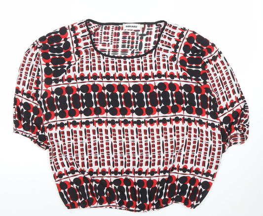 Womens UK Size 14 Gerard Multicoloured Cropped Blouse
