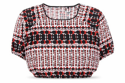 Womens UK Size 14 Gerard Multicoloured Cropped Blouse