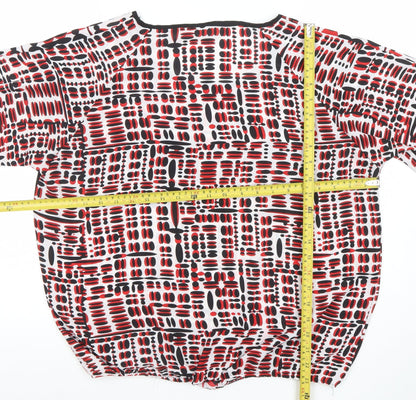 Womens UK Size 14 Gerard Multicoloured Cropped Blouse
