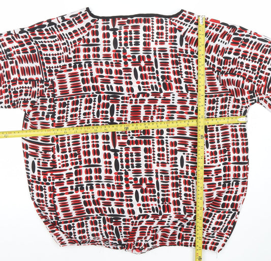 Womens UK Size 14 Gerard Multicoloured Cropped Blouse