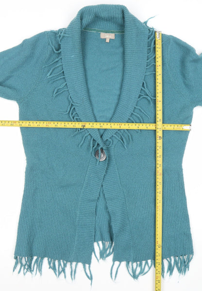 Womens UK Size 14 Soan Blue Cardigan Jumper