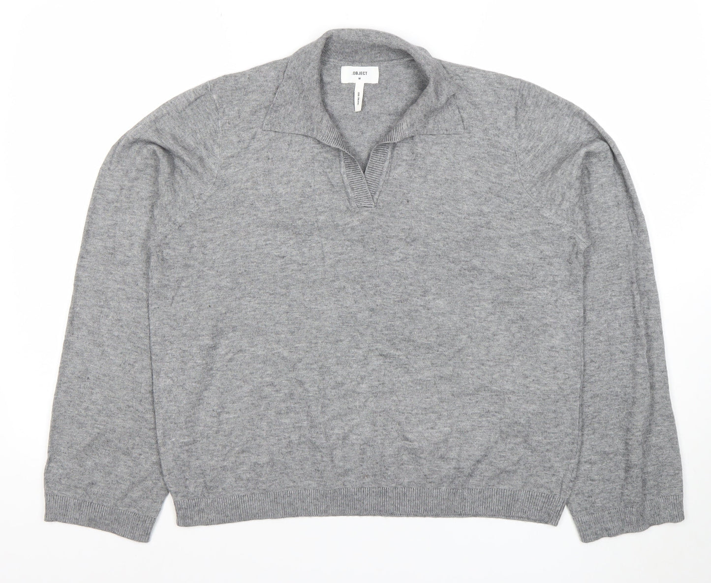 Womens UK Size M OBJECT Grey Pullover Jumper