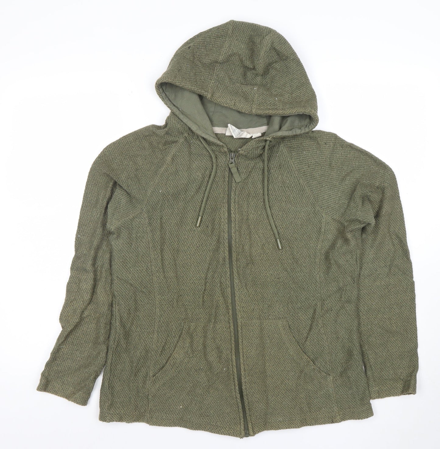 Womens UK Size 12 Mountain Warehouse Green Full Zip Hoodie