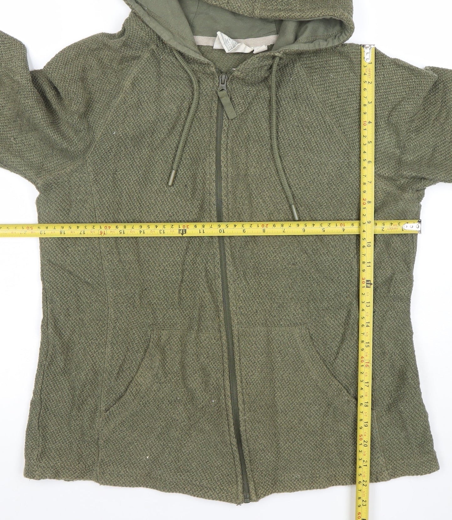Womens UK Size 12 Mountain Warehouse Green Full Zip Hoodie