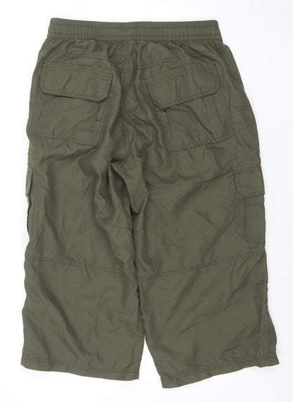Mens UK Size M Dunnes Stores Regular Fit Cargo Green Trousers