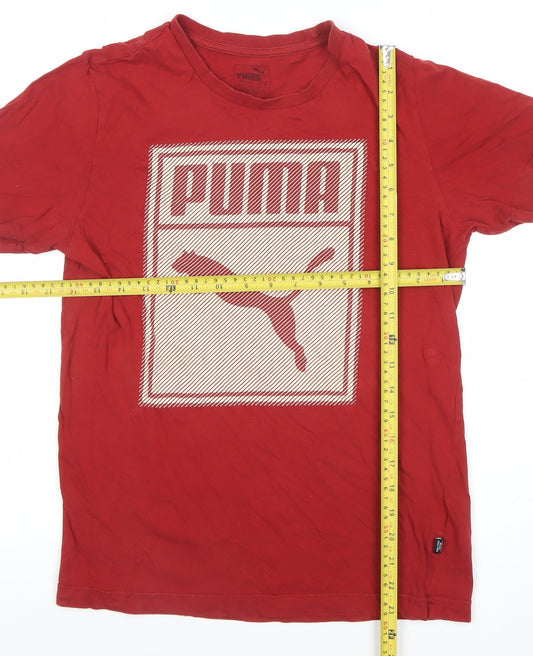 Mens UK Size S PUMA Red  T-Shirt