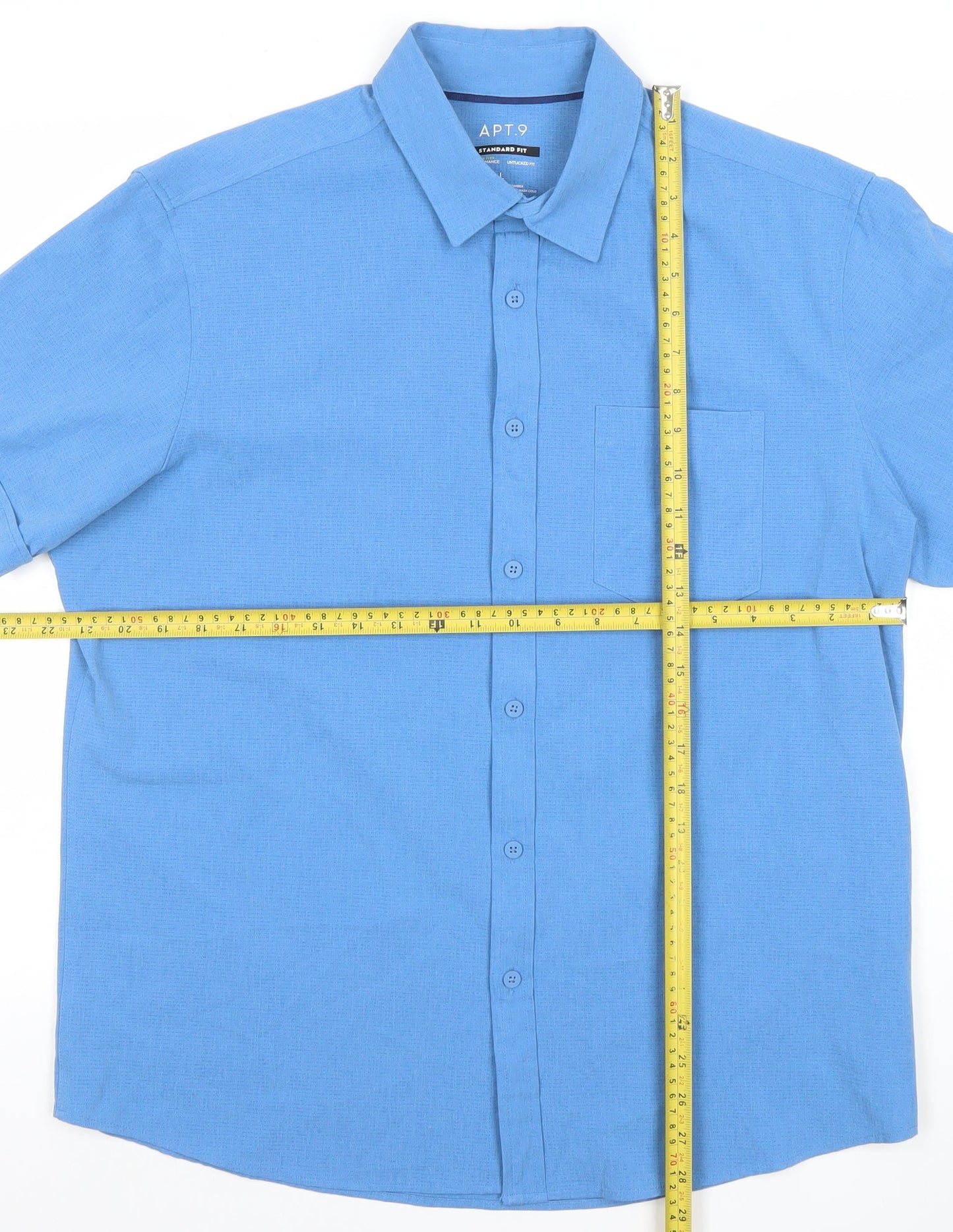 Mens UK Size L APT.9 Polyester Blend Polo Shirt
