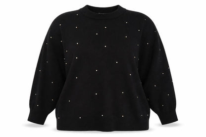 Womens UK Size 2XL H&M Black Pullover Jumper