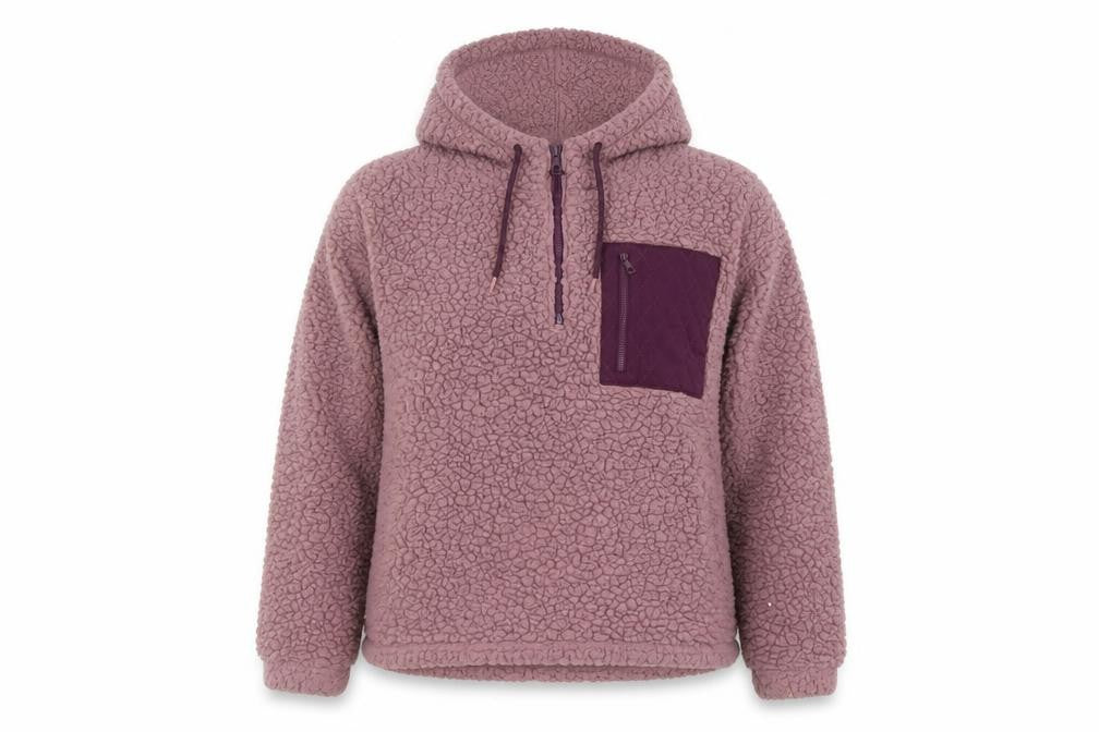 Womens UK Size 16 St. Bernard Purple Pullover Hoodie