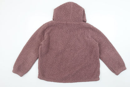 Womens UK Size 16 St. Bernard Purple Pullover Hoodie