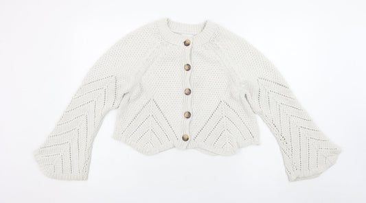 Womens UK Size 10 Savida Ivory Cardigan Jumper