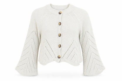 Womens UK Size 10 Savida Ivory Cardigan Jumper