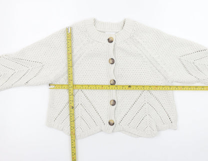 Womens UK Size 10 Savida Ivory Cardigan Jumper