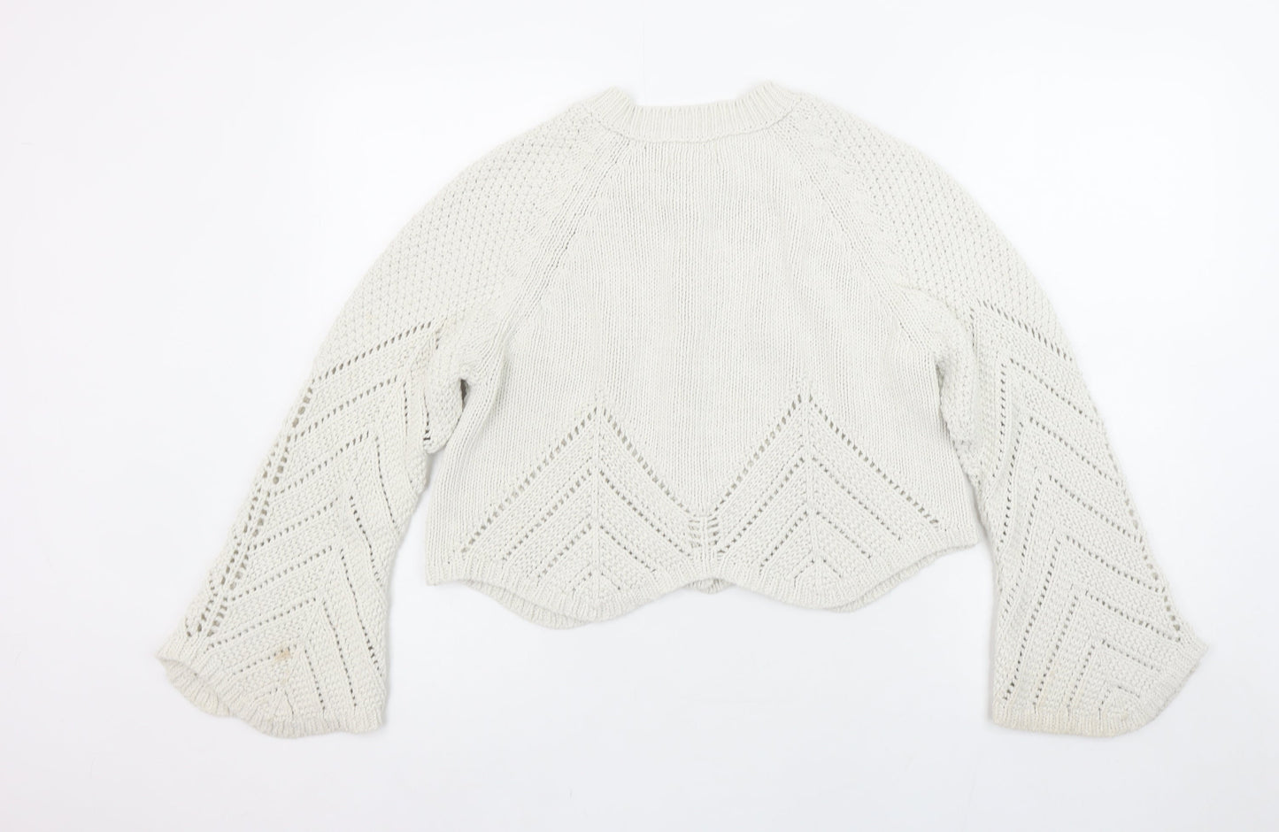 Womens UK Size 10 Savida Ivory Cardigan Jumper