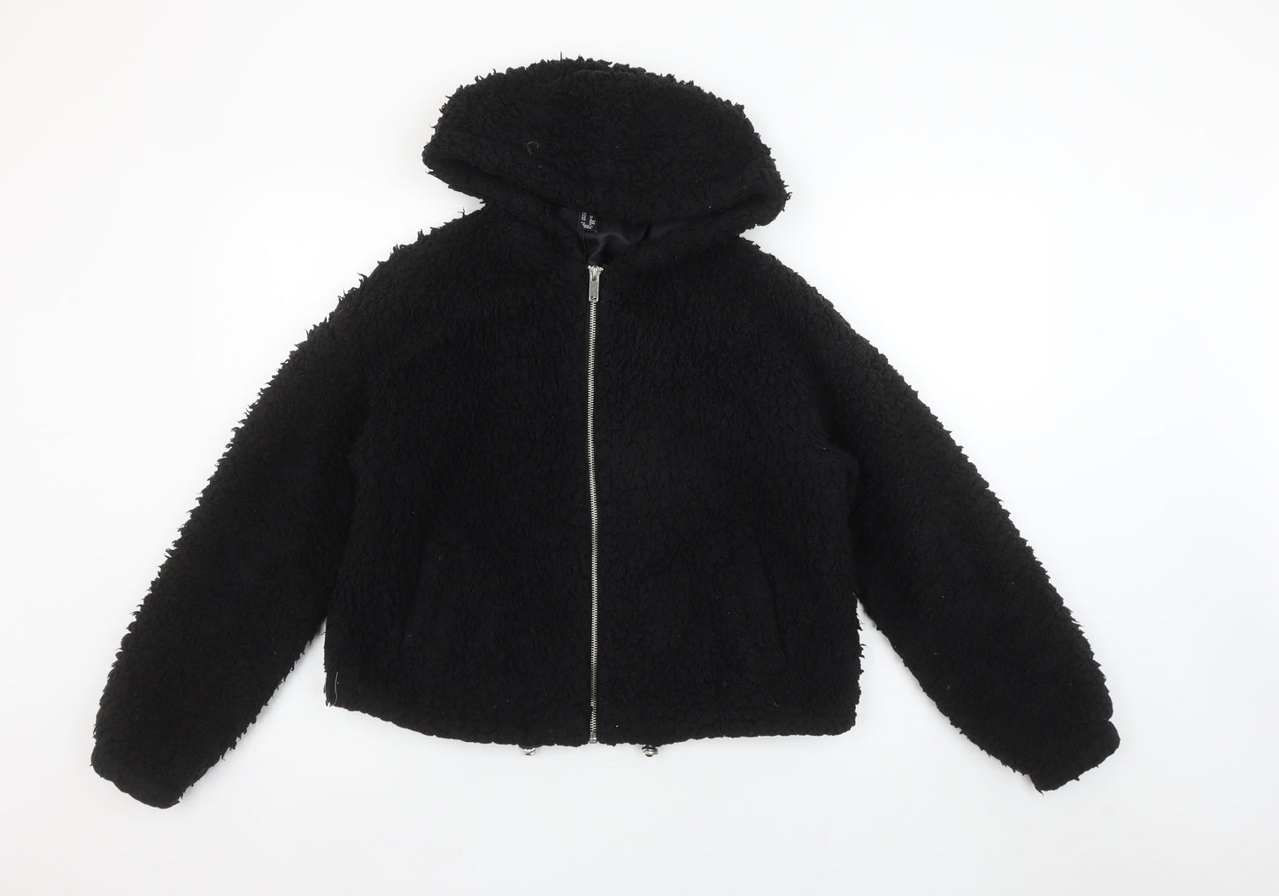Womens UK Size 8 New Look Black Puffer Jacket