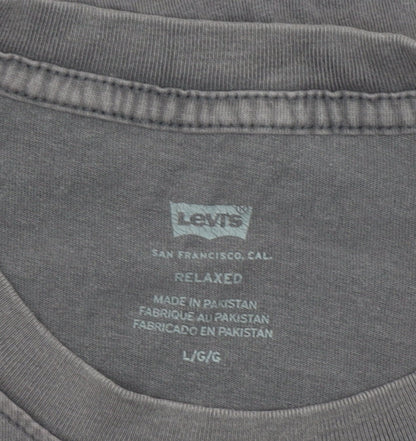 Mens UK Size L Levi's Grey  T-Shirt