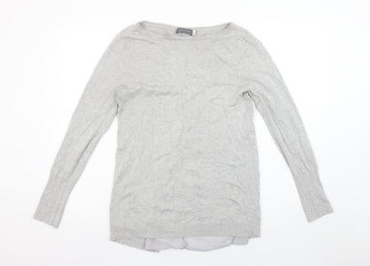 Womens UK Size 10 Mint Velvet Grey Pullover Jumper