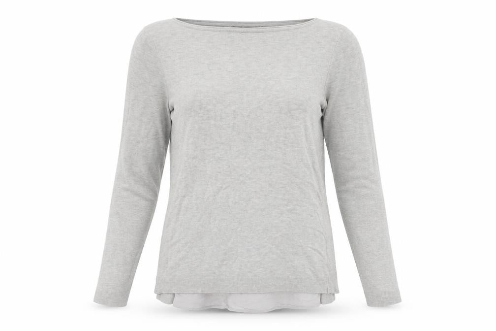 Womens UK Size 10 Mint Velvet Grey Pullover Jumper