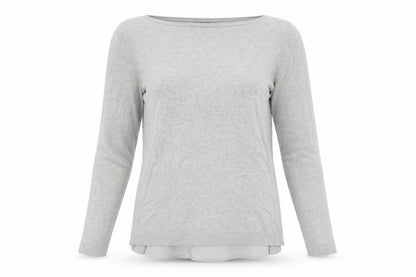 Womens UK Size 10 Mint Velvet Grey Pullover Jumper