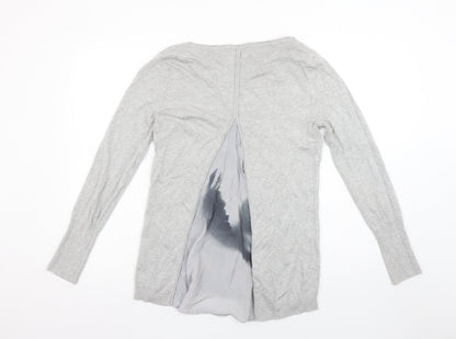 Womens UK Size 10 Mint Velvet Grey Pullover Jumper