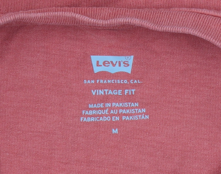 Mens UK Size M Levi's Red  T-Shirt