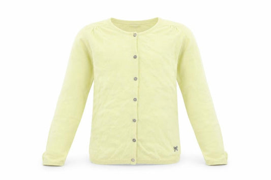 Girls UK Size 10 Years Vertbaudet Yellow Cardigan Jumper