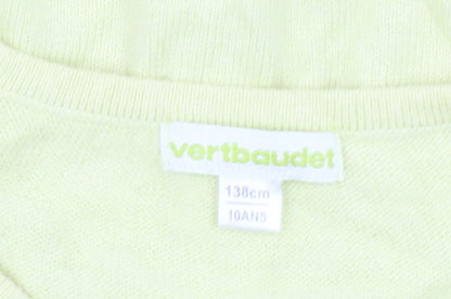 Girls UK Size 10 Years Vertbaudet Yellow Cardigan Jumper