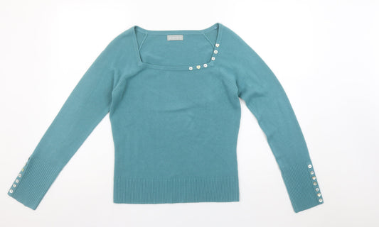 Womens UK Size 10 Marks and Spencer Blue Pullover Jumper
