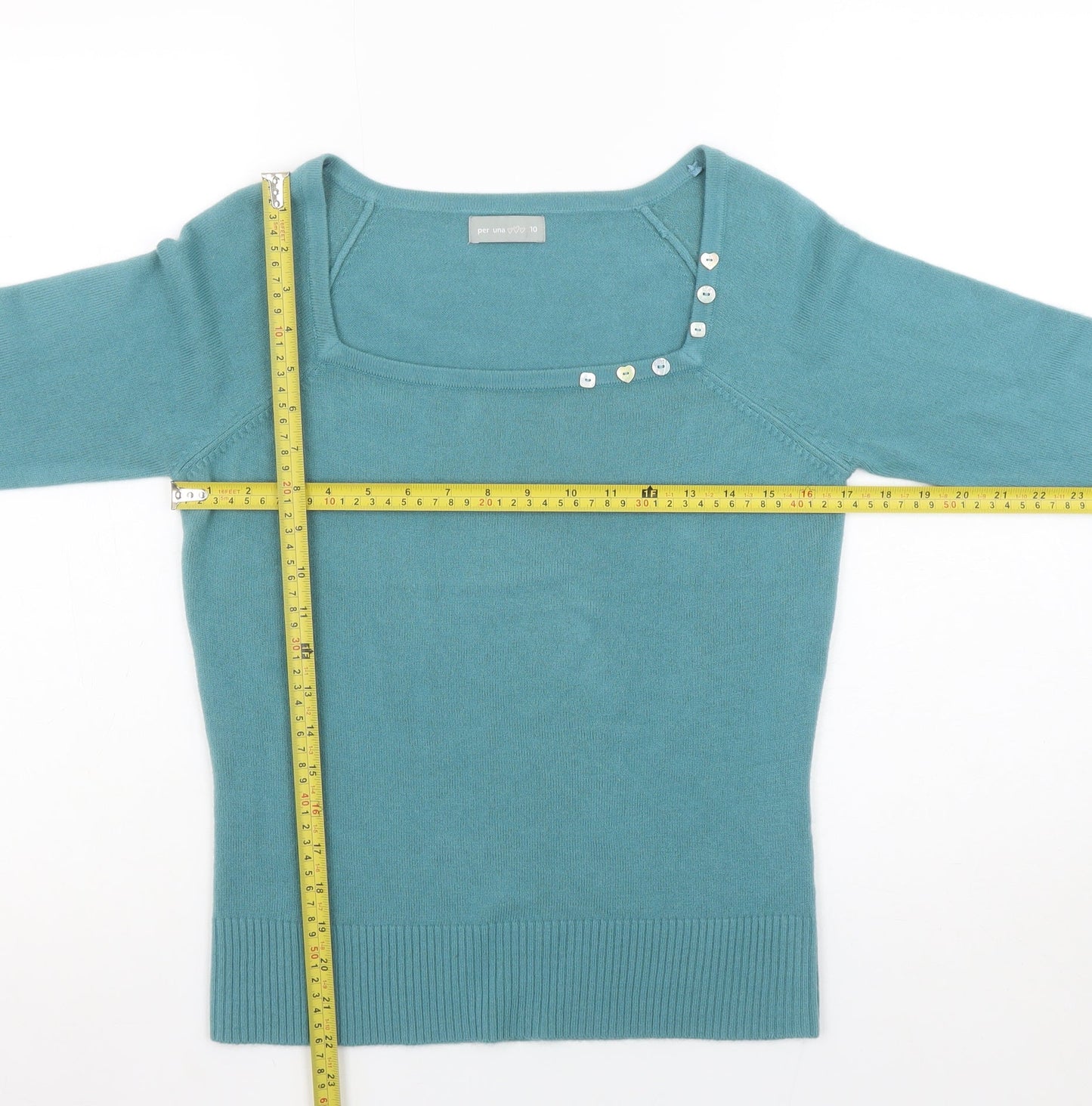 Womens UK Size 10 Marks and Spencer Blue Pullover Jumper