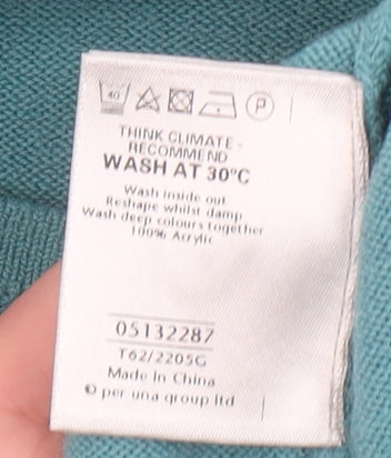 Womens UK Size 10 Marks and Spencer Blue Pullover Jumper