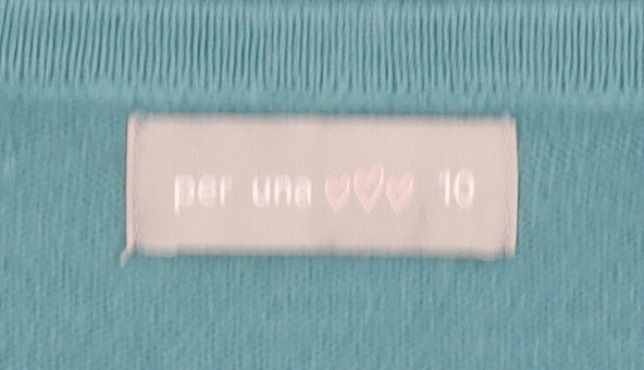 Womens UK Size 10 Marks and Spencer Blue Pullover Jumper
