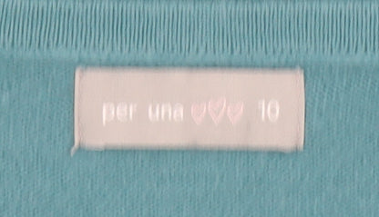 Womens UK Size 10 Marks and Spencer Blue Pullover Jumper