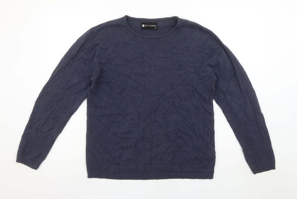 Mens UK Size XS Billabong Blue Pullover Jumper