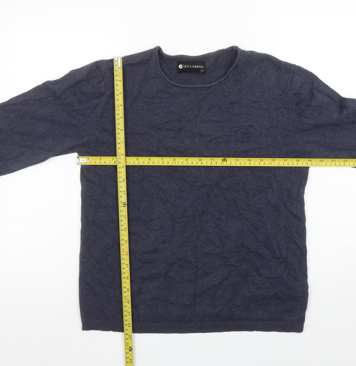 Mens UK Size XS Billabong Blue Pullover Jumper