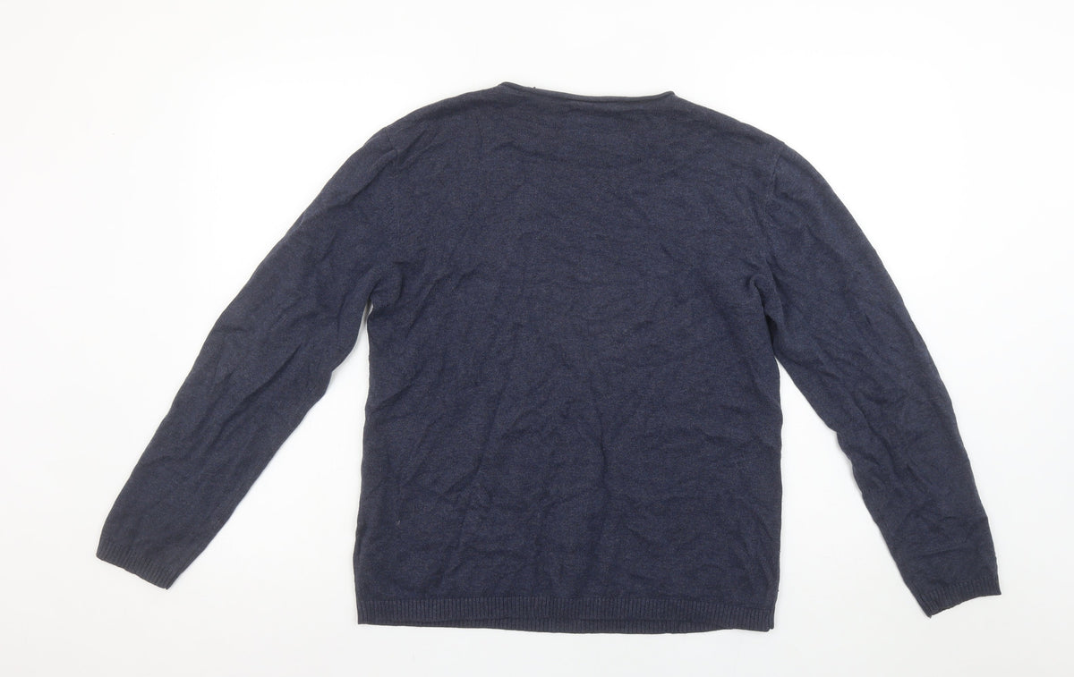 Mens UK Size XS Billabong Blue Pullover Jumper