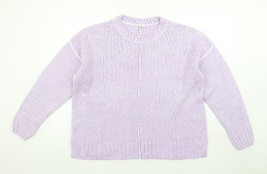 Womens UK Size S Capsule Purple Pullover Jumper