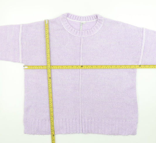 Womens UK Size S Capsule Purple Pullover Jumper