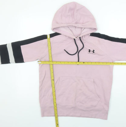 Womens UK Size XS Under armour Pink Pullover Hoodie