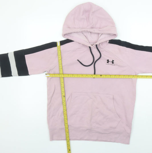 Womens UK Size XS Under armour Pink Pullover Hoodie