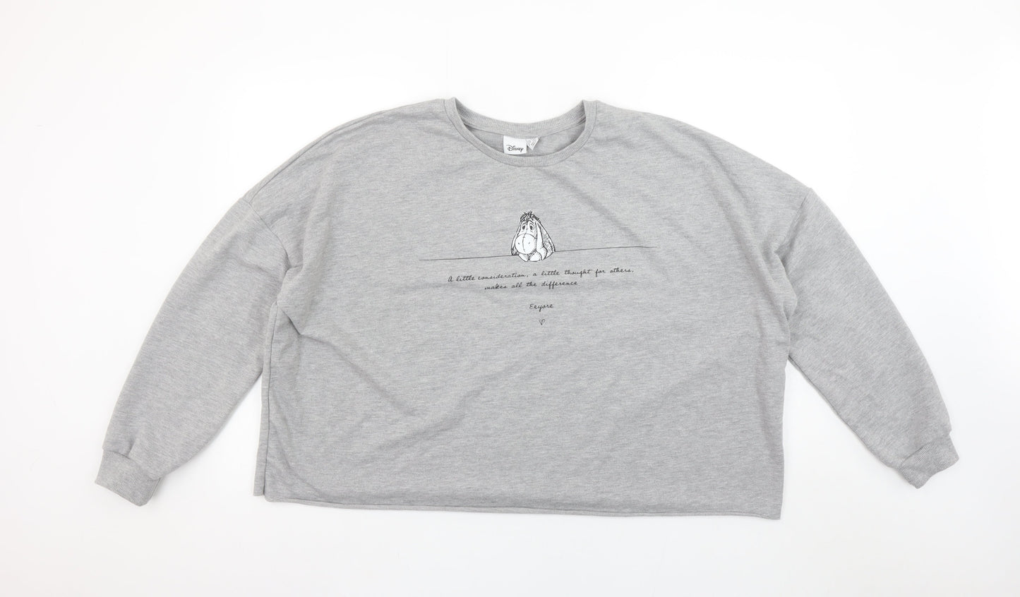 Womens UK Size XL Disney Grey Pullover Sweatshirt