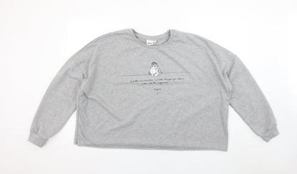 Womens UK Size XL Disney Grey Pullover Sweatshirt