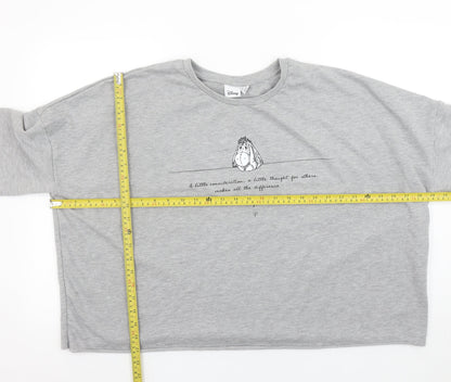 Womens UK Size XL Disney Grey Pullover Sweatshirt
