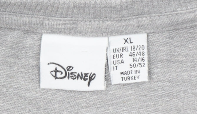 Womens UK Size XL Disney Grey Pullover Sweatshirt