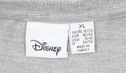 Womens UK Size XL Disney Grey Pullover Sweatshirt