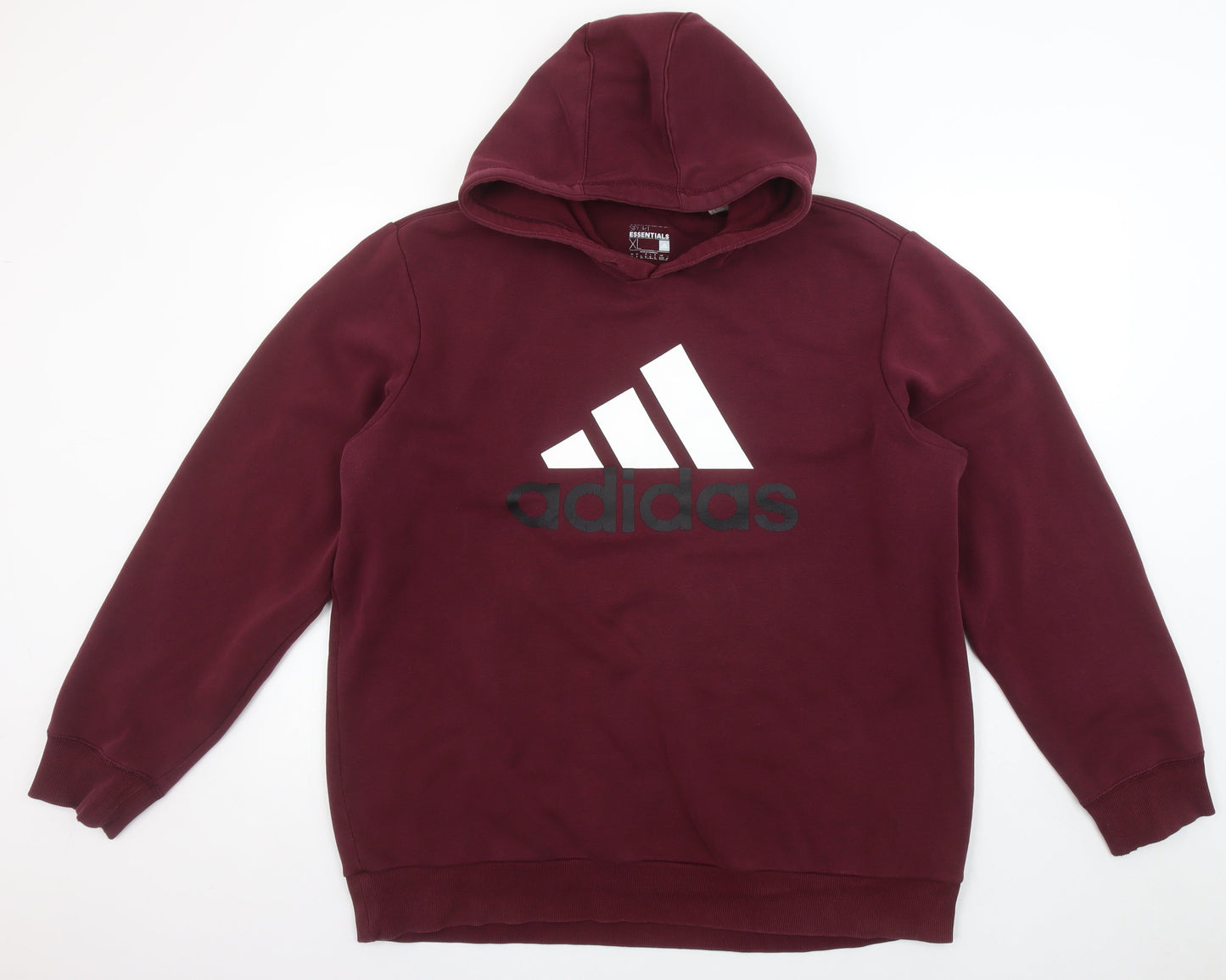 Womens UK Size XL adidas Red Pullover Hoodie
