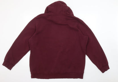 Womens UK Size XL adidas Red Pullover Hoodie