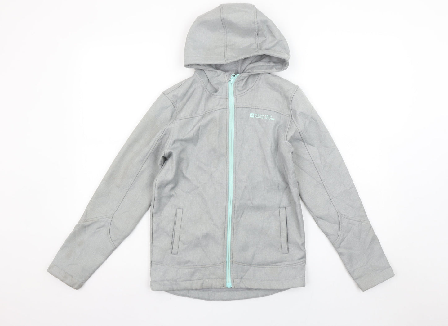 Boys UK Size 9-10 Years Mountain Warehouse Grey Soft Shell