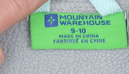 Boys UK Size 9-10 Years Mountain Warehouse Grey Soft Shell